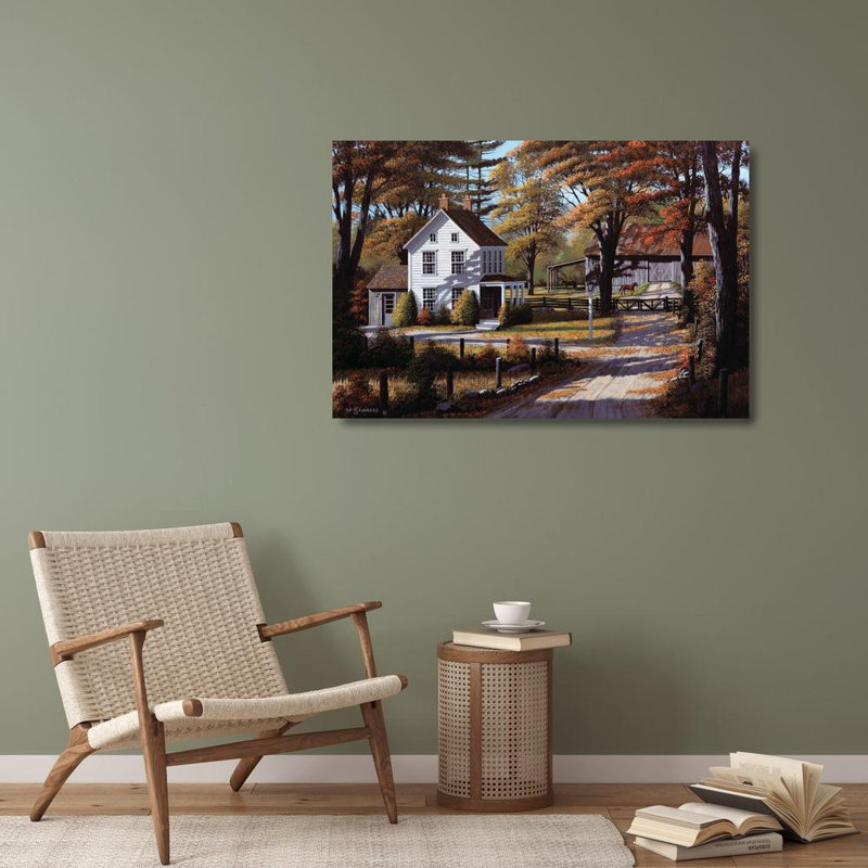 Art sur toile tendue avec Art Gallery Saunders, Bill: Rustling Leaves, H 28 po x l 40 po