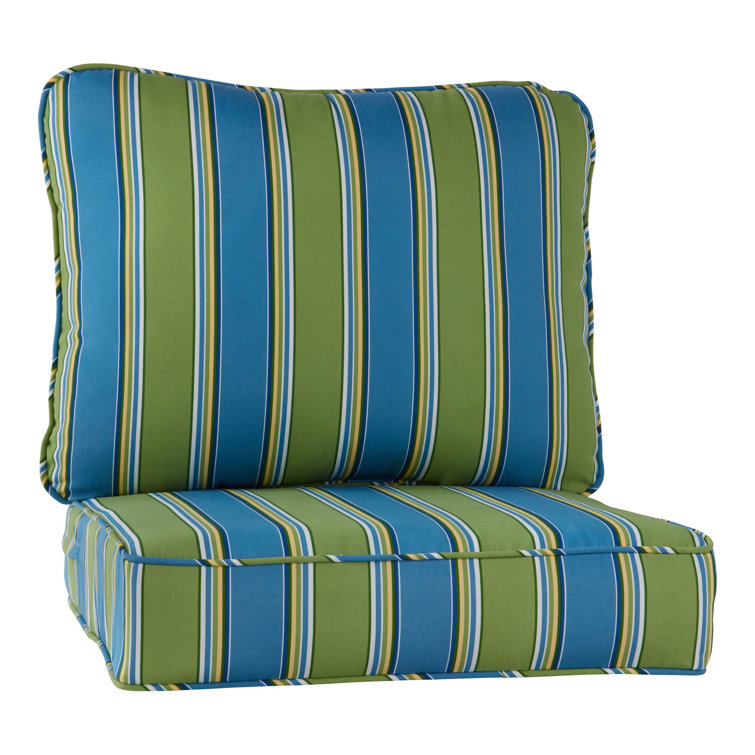 Ensemble de coussins de siège d'extérieur 2 pièces