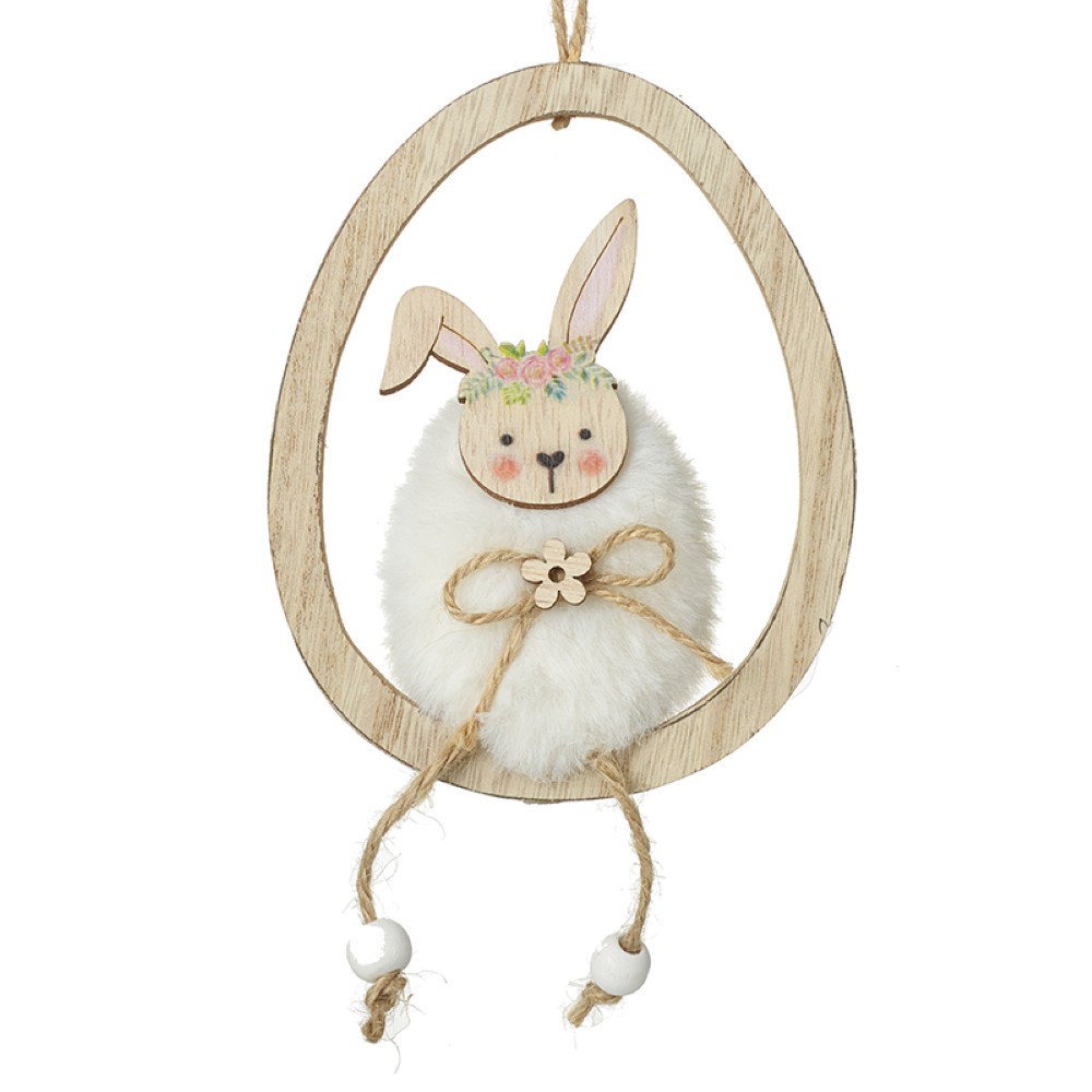 12cm Wood Animals Hanging Figurine Ornament
