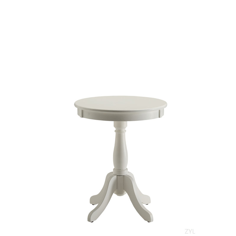Table d'appoint à finition blanche, Blanc
