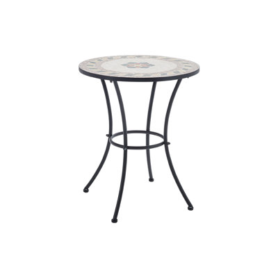 Round Metal Outdoor Dining Table , 60cm cm W 60cm cm D