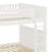 Wood Bunk Bed With Trundle, Guardrails-1380196305