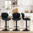 Upholstered Swivel Adjustable Height Bar Stool,PU Leather Counter Stool-547481495