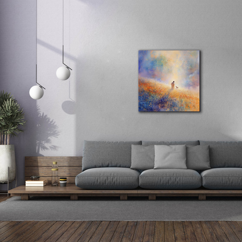Art mural en toile Winston Porter «He Left The 99» par Ivan Guaderrama, 37 po x 37 po, H 37 po x l 37 po x P 1,5 po