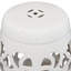 Kyran Quatrefoil 18" Ceramic Garden Accent Stool-1921903072