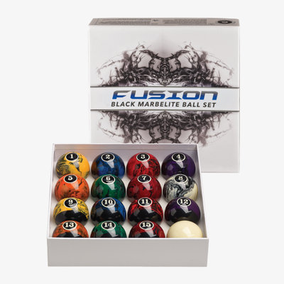 16-Piece Marbleized Billiard Ball Set