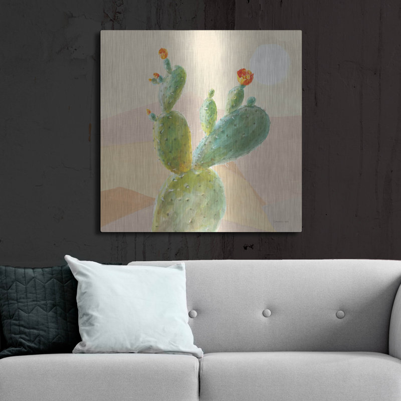 Union Rustic «Desert Greenhouse 4» par Danhui Nai, art mural en métal, H 36 po x l 36 po