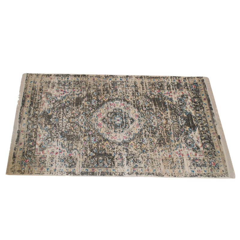 MACHINE MADE POLYESTER AREA RUGS  - Rectangle | Multicolor | Classic Oriental Traditional  Design, Low Pile Machine Made Area Rugs