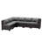 6-Piece All-Weather HDPE Wicker L-Shaped Patio Sectional Sofa Set With Cushions-2037737461