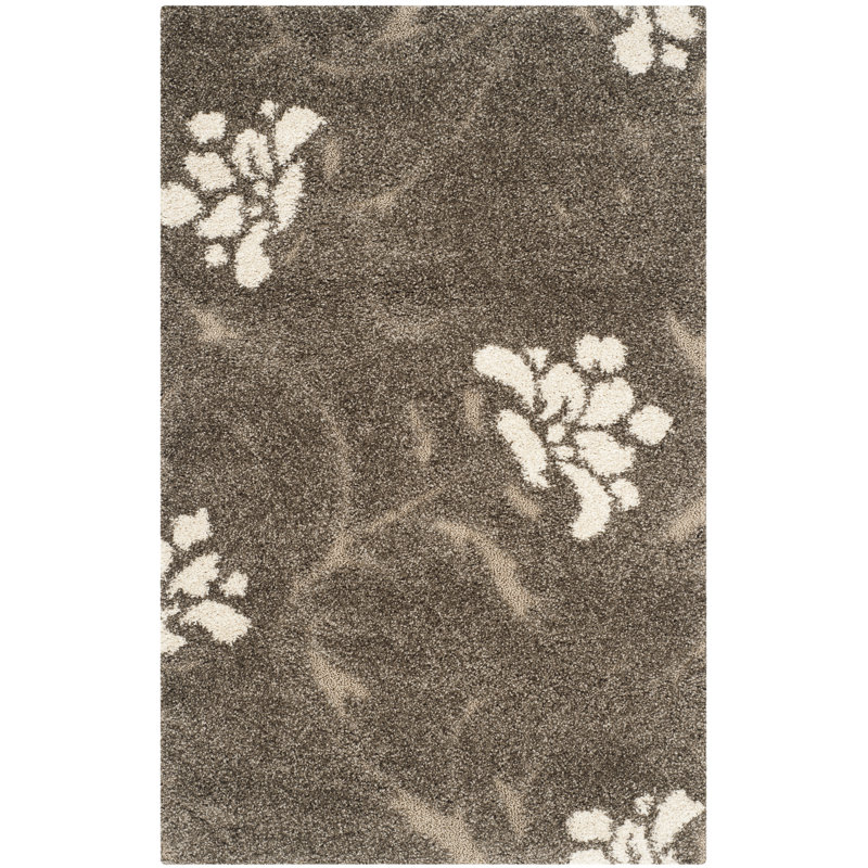 Caniesha Shag Performance Floral Rug, Rectangle 3'3" x 5'3"