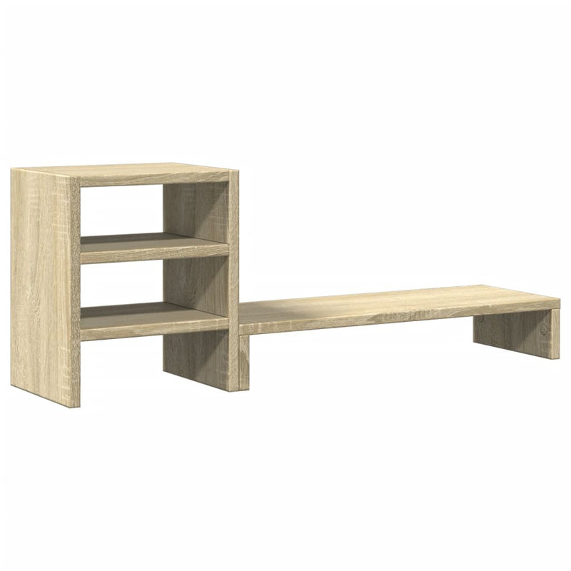 Shamequa Manufactured Wood Monitor Stand, Sonoma Oak