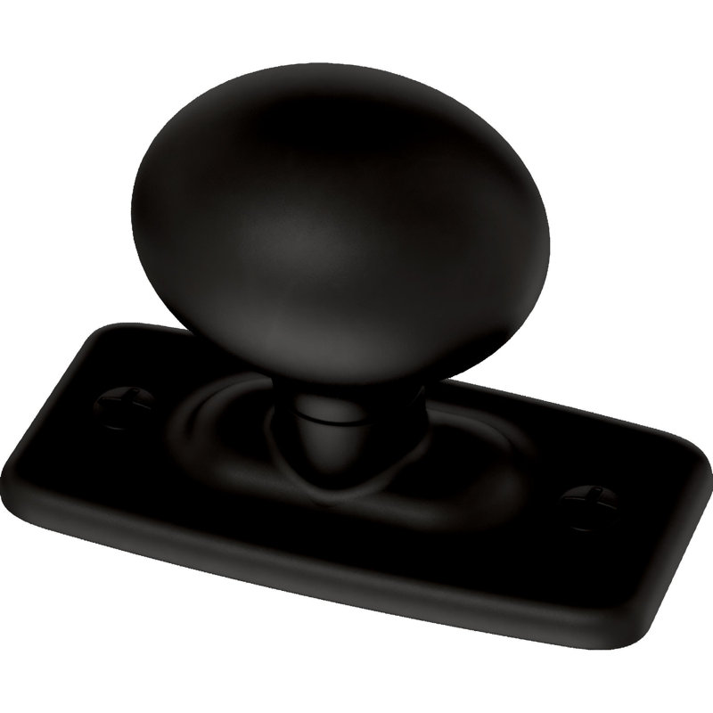 Franklin Brass 1-1/4 in. (32 mm) Cabinet Knob with Backplate (5-Pack)
