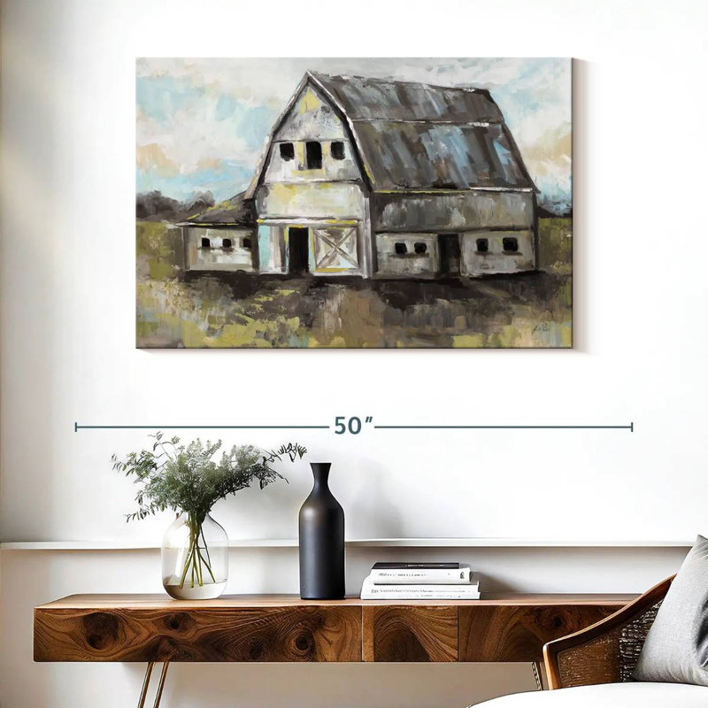 Lilie Tranquil Barn, H 26 po x l 39 po