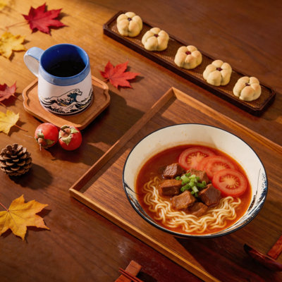 Wave Pattern 60oz Ramen Bowl Set With Utensils Microwave Dishwasher Safe Gift