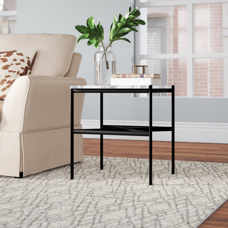 End Table, Blackened Bronze
