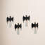 Ensemble de 4 bougies chauve-souris flottantes pour Halloween