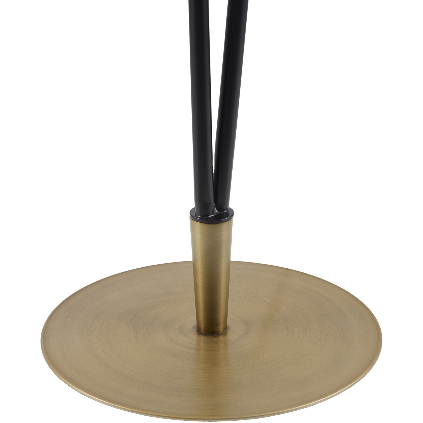 Clomer 65" Dimmable Floor Lamp, Black/Tan