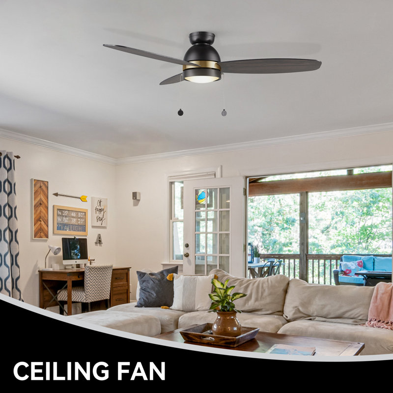 Gustabo 52'' Ceiling Fan with LED Lights