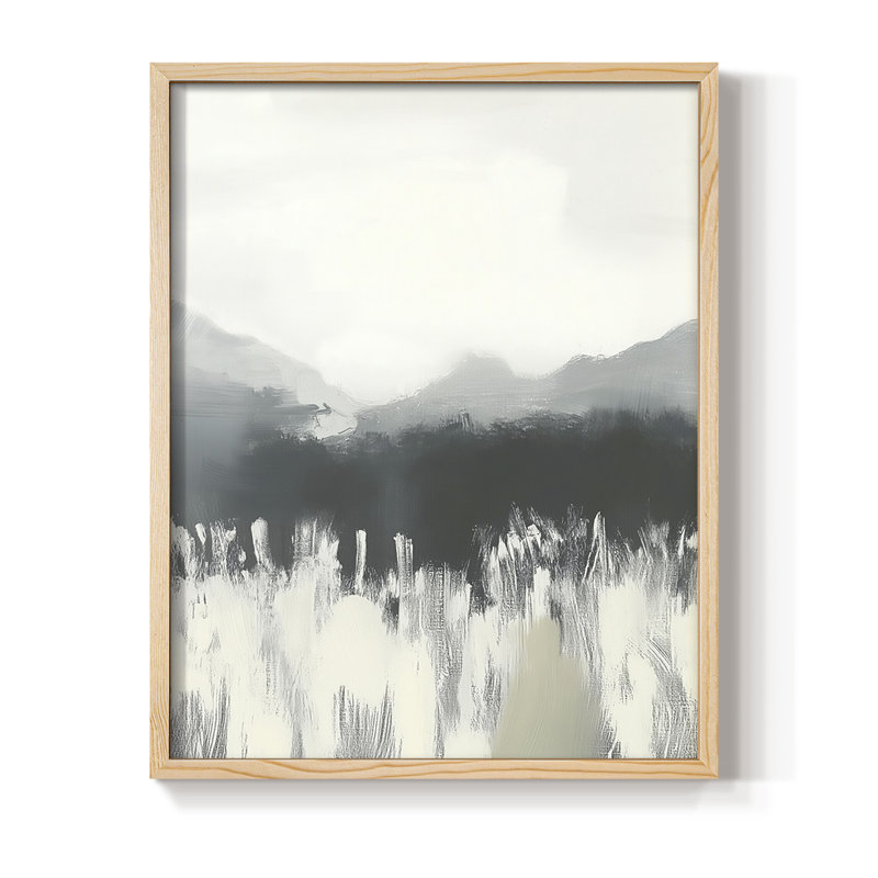 Série ABSTRACT DCCDXLVI, reproduction encadrée - bois massif, H 11 po x l 9 po