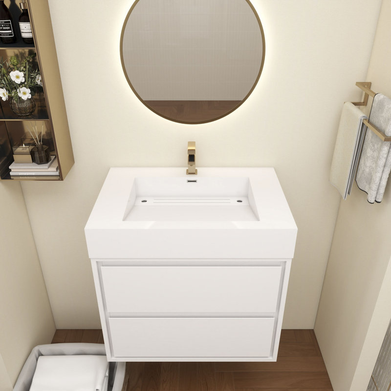 Victoria 36''Bathroom Vanity Base, Glossy White