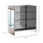 Armoire de salle de bain à miroir, armoire à pharmacie 24 po x 26 po en acier inoxydable, rangement mural avec portes doubles