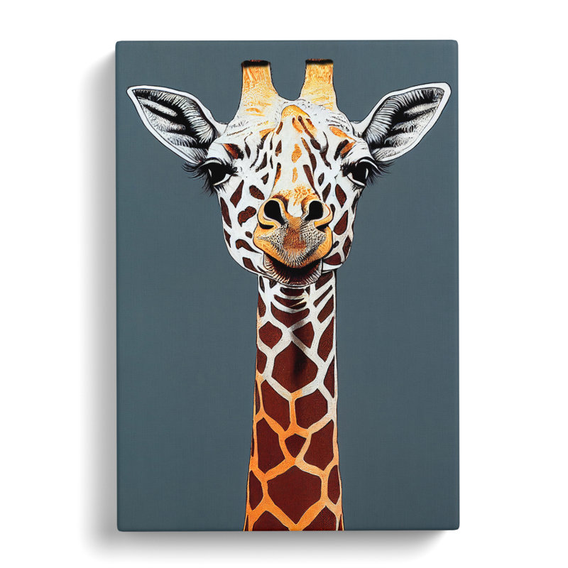 Marvellous Giraffe - Wrapped Canvas, 76cm H x 50cm W x 3cm D