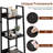 Ladder Bookcase, 5 Tier 13.5" Wide Steel Frame Storage Shelf, Anti-Tip-1727246528