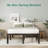 Steel Bed Frame Heavy-Duty Noiseless, No Boxspring Needed-1587047360