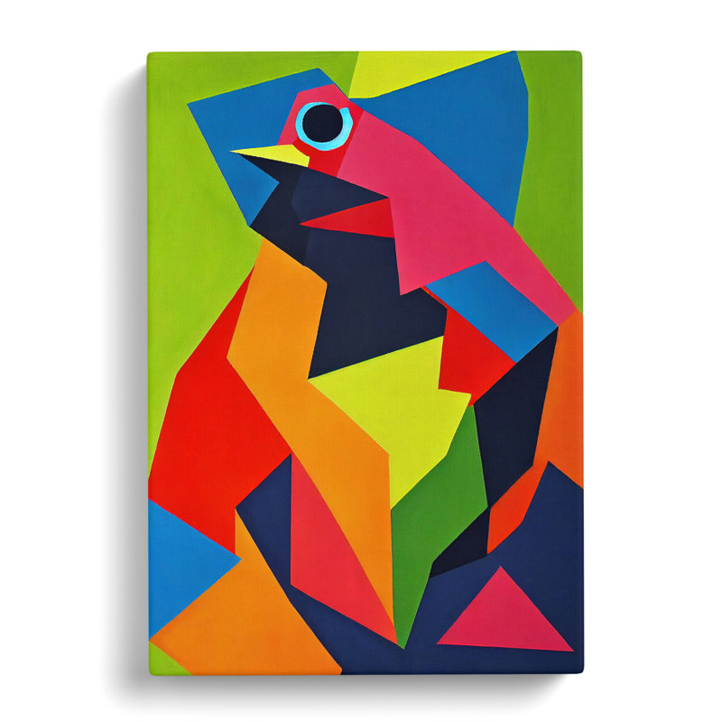 Bird in Abstract No.2 - Wrapped Canvas, 50cm H x 35cm W x 3cm D
