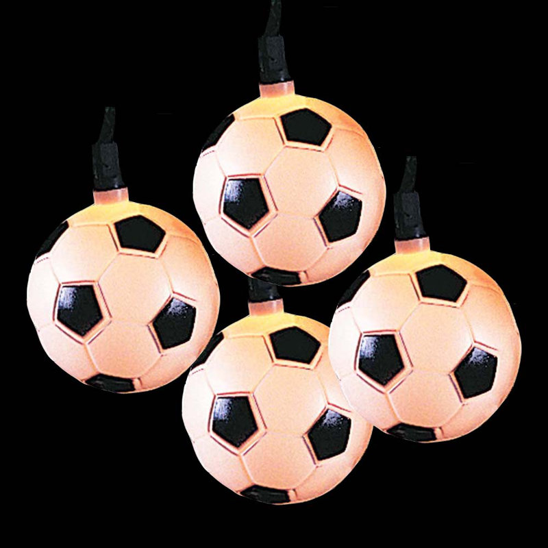 Boule de football 10 lumières de chaîne