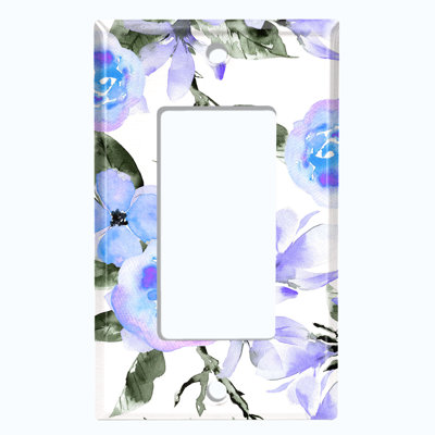 Patterned 1 - Gang Toggle Light Switch Standard Wall Plate