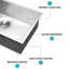 Évier de cuisine encastrable 30 po - évier de cuisine encastrable 30 po x 18 po x 9 po en acier inoxydable profond de calibre 16