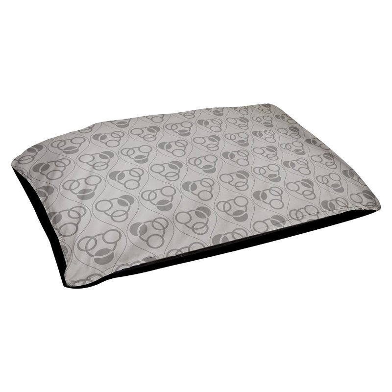Coussin pour chien Chen, Gris, Moyen (l 40 po x P 30 po x H 6,5 po)