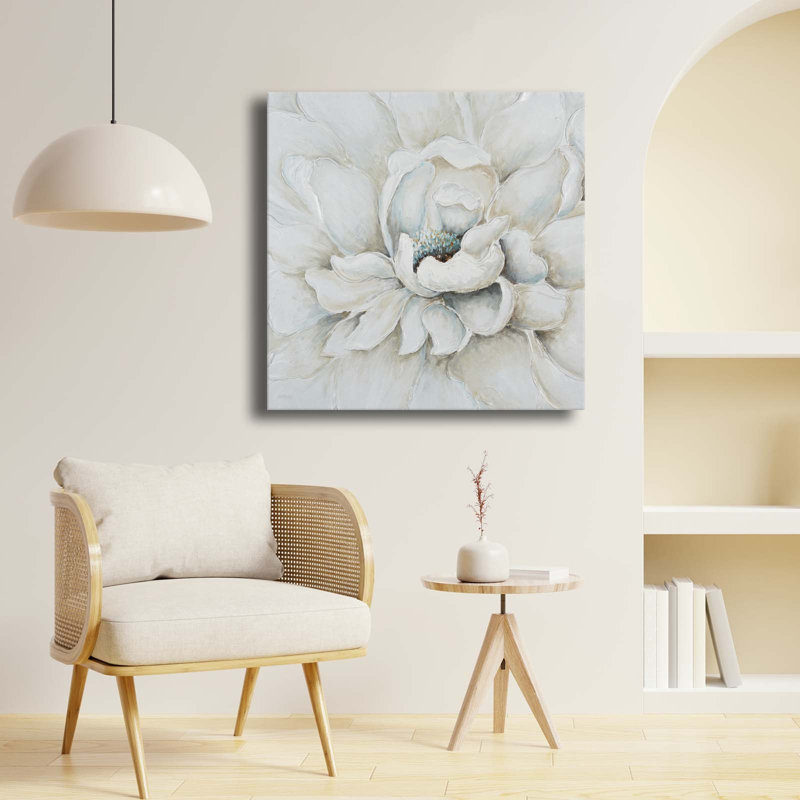 Art mural sur toile White Petal Bloom