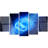 «New Plasma Weapon in Space», ensemble de 5 impressions sur métal