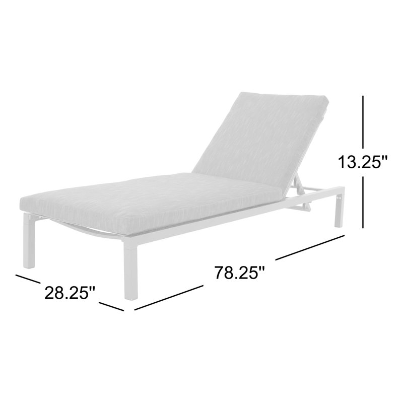 Altje Aluminum Reclining Chaise Lounge Set with Cushions