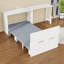 Lit escamotable simple avec bureau et coussin pliable-1390632130