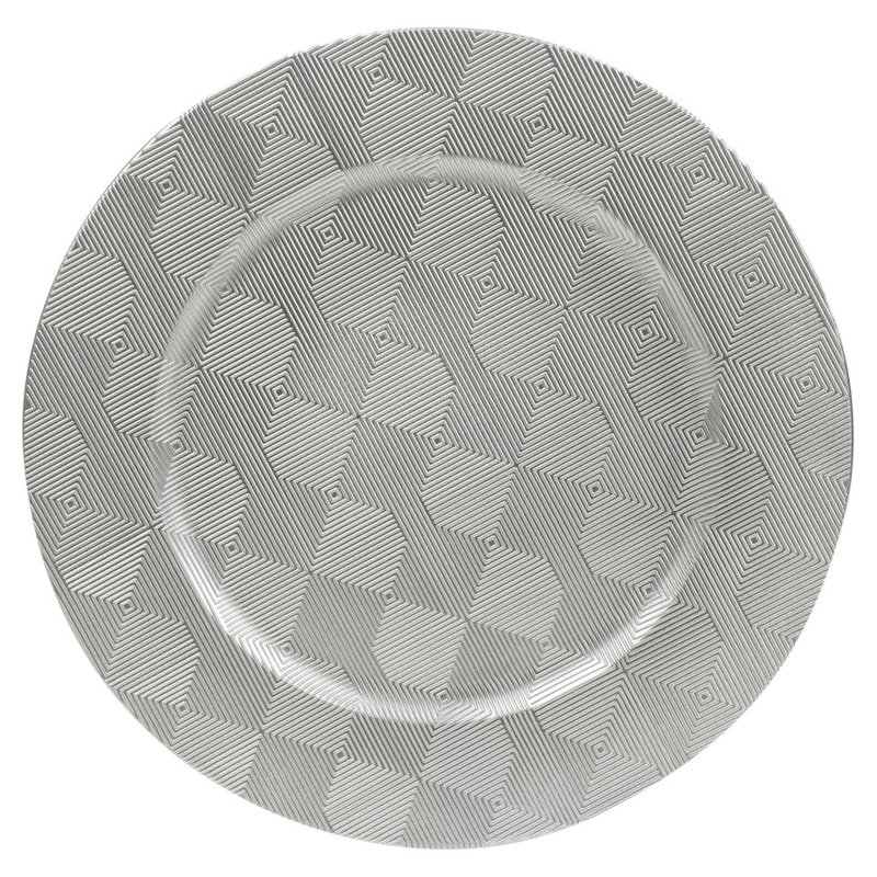 Aedin Plastic / Acrylic Charger, Silver