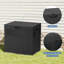 Breeins 55.5cm W 126.48L Polypropylene Lockable Deck Box in Black
