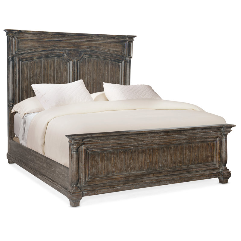 Magnolia White Traditional California King Panel Bed
