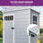  5x3ft Outdoor Storage Shed With Side Windows-115583855
