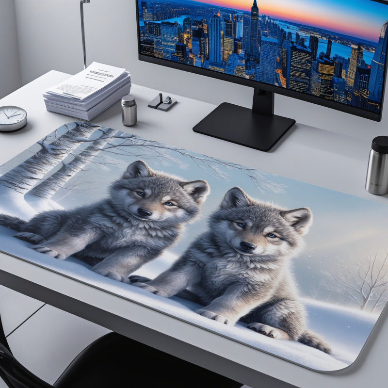 Polyester Desk Pad, 23.6x13.8