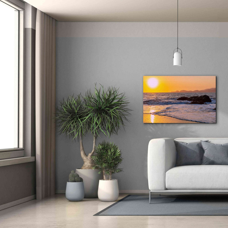 «San Francisco Sunset» par Epic Portfolio, art mural sur toile, H 26 po x l 40 po x P 1,5 po