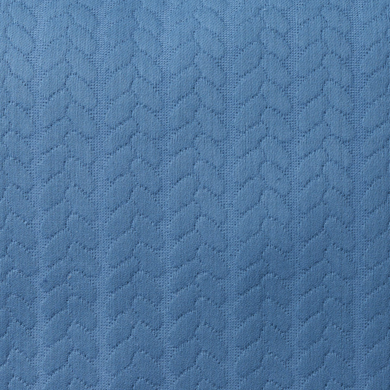 Housse de coussin carrée 100% coton, Bleu