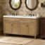 Meuble-lavabo de salle de bain avec double lavabo, 2 tiroirs rabattables et 4 portes à fermeture douce-2057289118