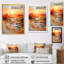 «Orange Bold Waterfall Sunrise I», art mural abstrait-2020340319-2020340317
