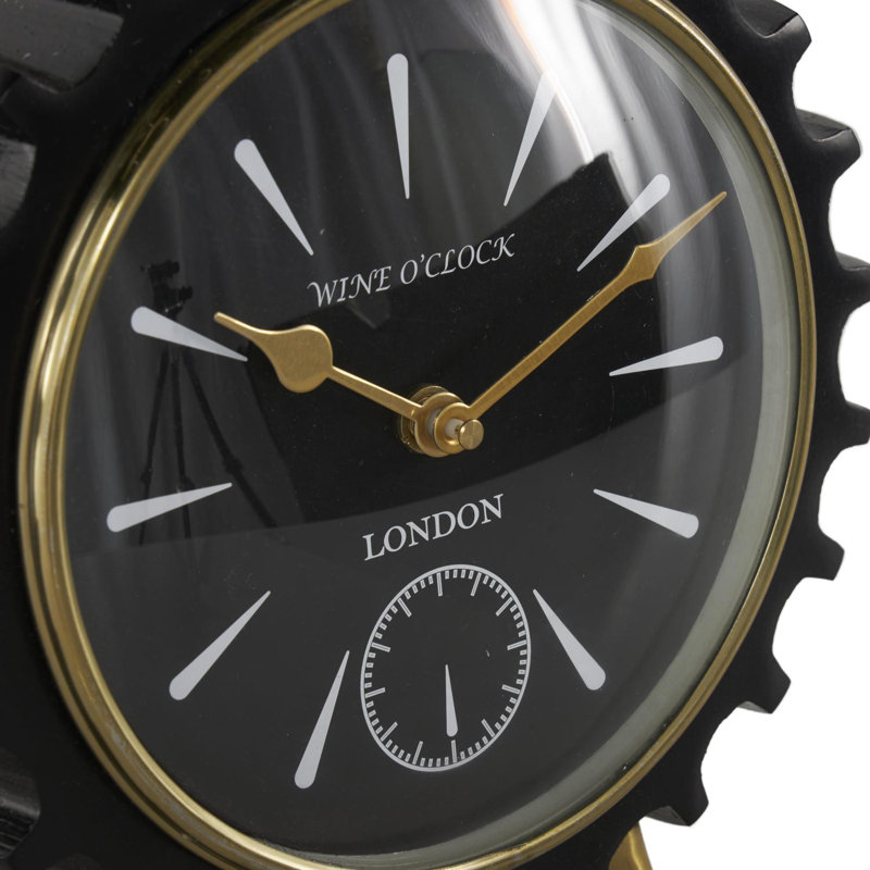Horloge Cole and Gray, H 8,7 po x l 8,05 po x P 3,6 po