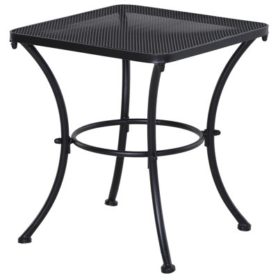 Square Metal Outdoor Bistro Table , 45cm cm W 45cm cm D