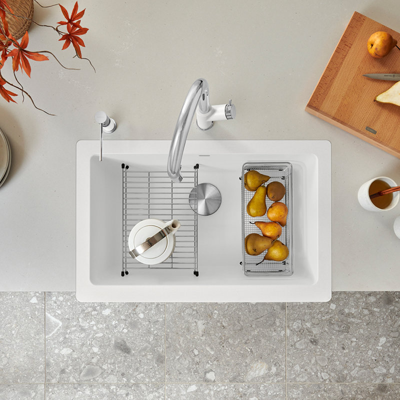 Vintera SILGRANIT 30" L X 19'' W Farmhouse Sink, Café