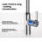 JOMOO Single Handle Premium Pull-down Kitchen Faucet Chrome Finish 360° Rotation Pull-out Kitchen Mixer Faucet
